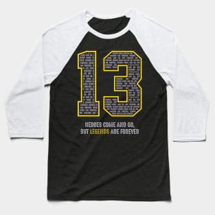 Chamberlain Basketball Legends Los Angeles 13 Baseball T-Shirt
